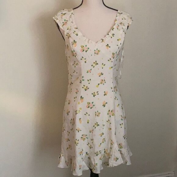 NWT Free People Like A Lady Printed Mini Dress L - Picture 3 of 13
